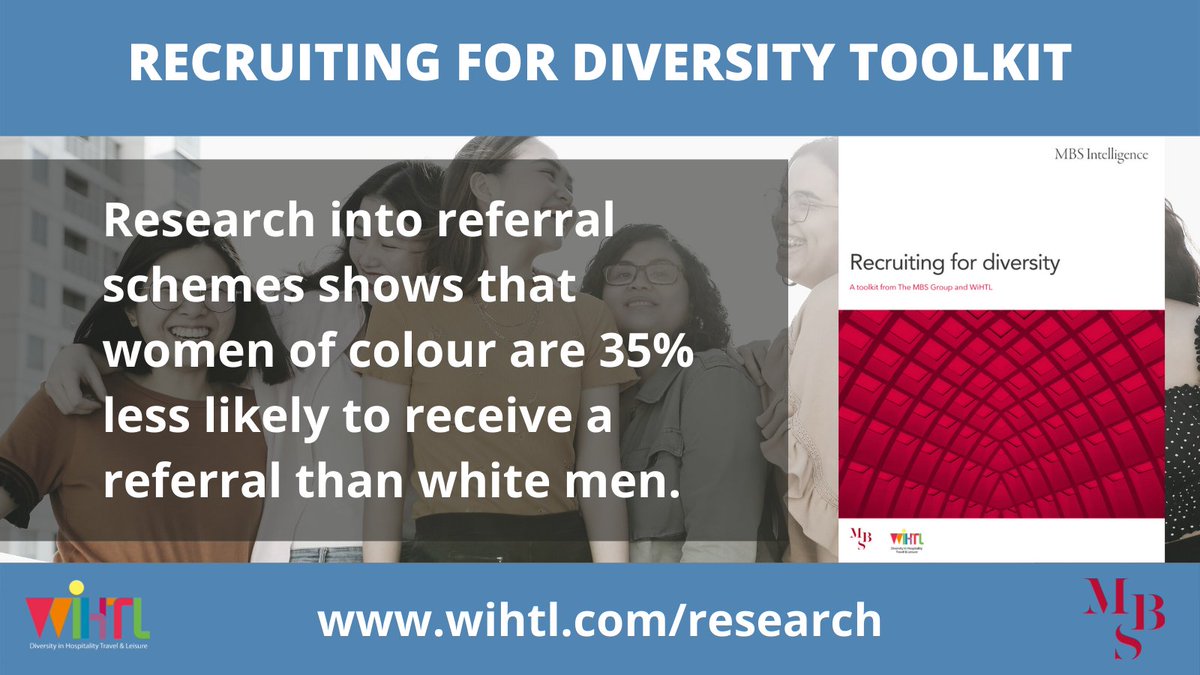 WEinHTL's tweet photo. Published in June, our Recruiting For Diversity Toolkit produced with The MBS Group, reveals the existence of bias in employee referral schemes. Of 53,000 hiring decisions within the #hospitality, #travel and #leisure sectors, white men are still disproportionately favoured. https://t.co/ifVjVX4wfL