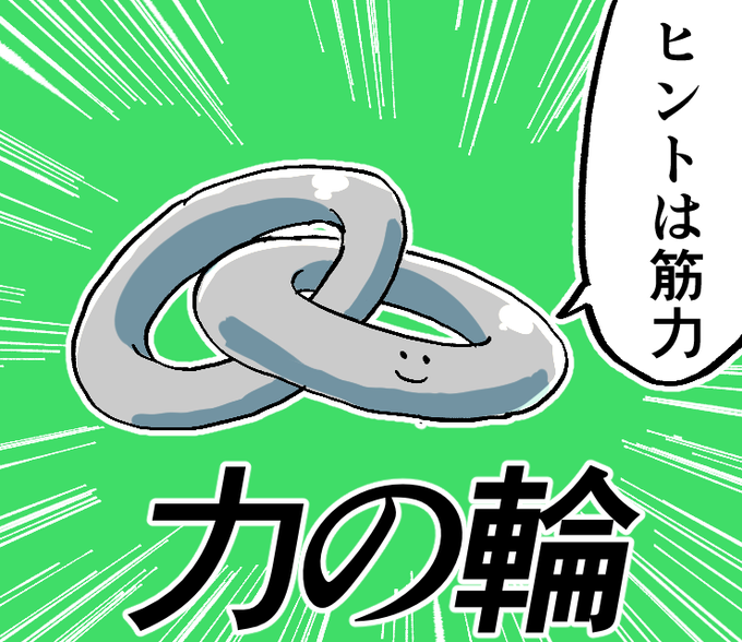 知恵では解けない力の輪 