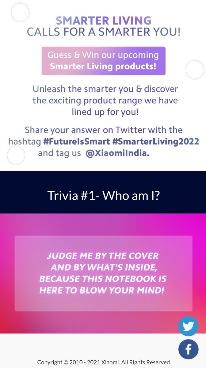 kamalahamad65's tweet image. Answer 1:-  Mi Notebook 💻 

#FuturelsSmart 😎 #SmarterLiving2022 💥
@XiaomiIndia 😍
