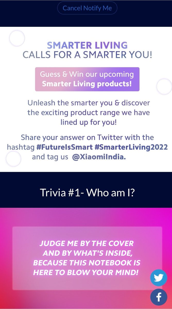amreen121's tweet image. Ans.1)  Mi Notebook 

#FuturelsSmart #SmarterLiving2022  @XiaomiIndia