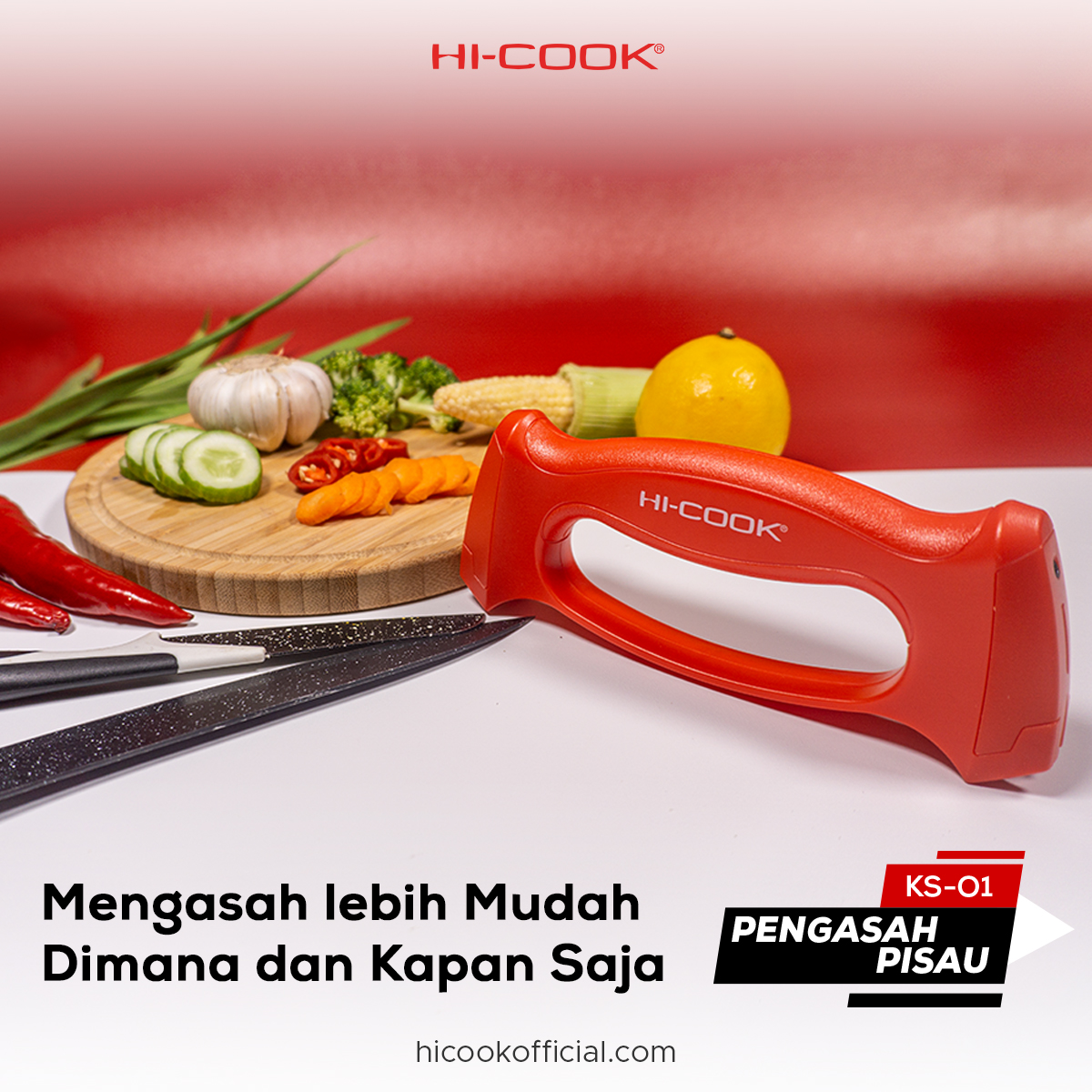 hicookofficial's tweet photo. Biasanya kalo 17 Agustus-an pasti identik sama naik gunung dan ngibarin bendera merah putih disana. Nah, kalo Sahabat Hi-Cook suka kegiatan outdoor wajib punya yang satu ini! Pengasah Pisau KS-O1 ini punya dua fungsi untuk mengasah pisau dan guntingπ #ICookwithHiCook https://t.co/zEUqgcgMlF