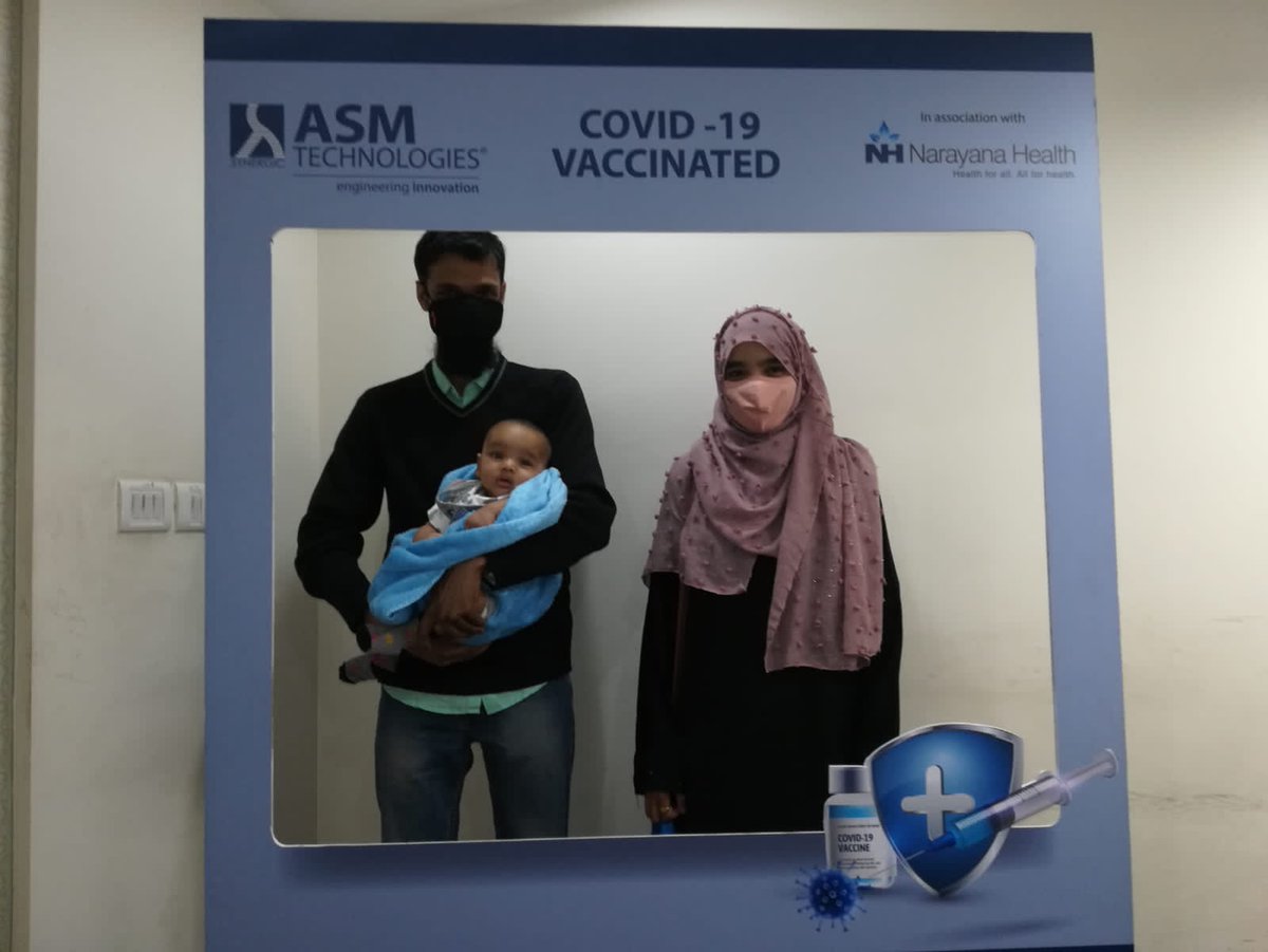 ASMTechLtd's tweet photo. The Covid Vaccination drive was held today for the staff at Narayana Medical Center, Langford Road, Bangalore. 

#asmcares #covid19vaccines  #vaccinationdone  #asmtechnologies #vaccinationdrive #vaccinatedandhappy #wearevaccinated #narayanahealth #winovercovid #stopthespread https://t.co/aSygMSnoK9