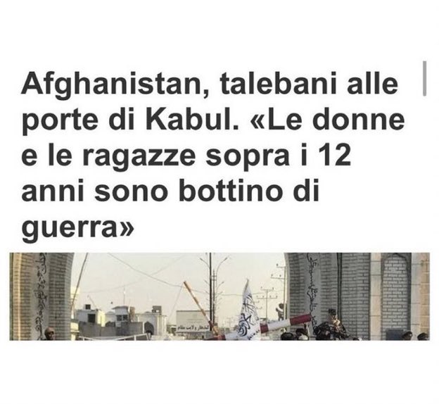 Tremo.
Perché quello che oggi ci sembra così lontano domani potrebbe non esserlo, niente più della pandemia ci ha insegnato questo.
Siamo solo nate dal lato del mondo giusto, che tanto giusto non è se resta impotente di fronte a tutto questo.
#Afghanistan #AfghanWomen