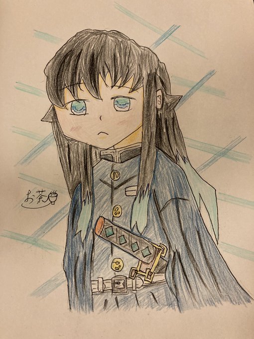 お茶🍵さんがTwitterに投稿した時透無一郎(鬼滅の刃)のイラスト。