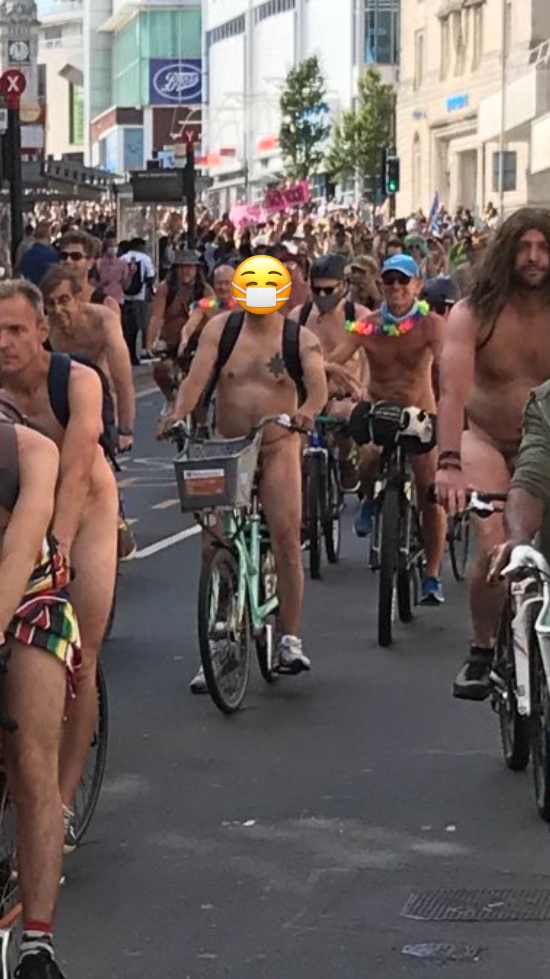 Maisie Adam on X: British Govt: let people use their common sense to  navigate the way out of this pandemic British ppl: I shall do the Brighton  Naked Bike Ride but use