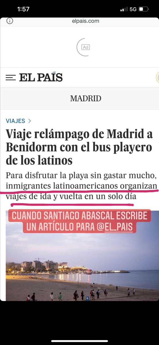 EsAlanbrito's tweet photo. Cuando de pronto Santiago abascal te escribe los artículos de @el_pais 
#vox #Periodismo ? https://t.co/kp2F9w84h2