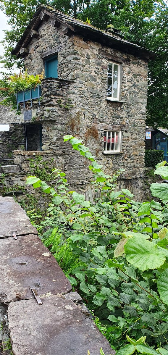 @LLHistory Bridge House in Ambleside.  17th century House over Stock Beck River, originally used as an apple store it is said that when all 5 Mills using Stock Beck to run we're open, a family of 6 lived in this tiny 1 up 1 down.