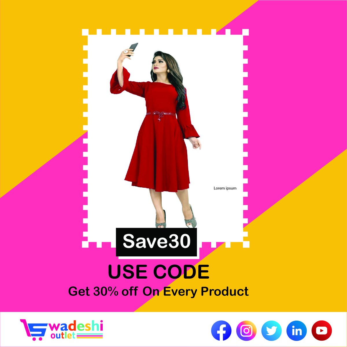 Swadeshi_outlet's tweet photo. Get 30% off on every product only on SwadeshiOutlet. Use Code Save30 and Grab this Huge offer at "https://t.co/jxIMVqaCg5"
#swadeshioutlet #trends #trends2021 #newcollections #newcollection2021 #girlswear #womenfasion #girlsfashion #girlstrends #onlineboutique #couponcommunity https://t.co/0t71JYOnxg
