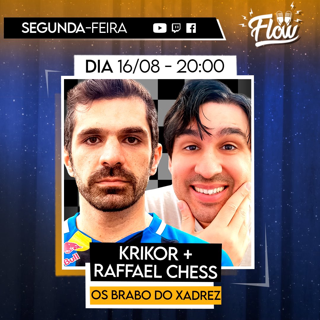 Flow Podcast on X: • HOJE [16/08 - 20:00] - @Krikorsm +