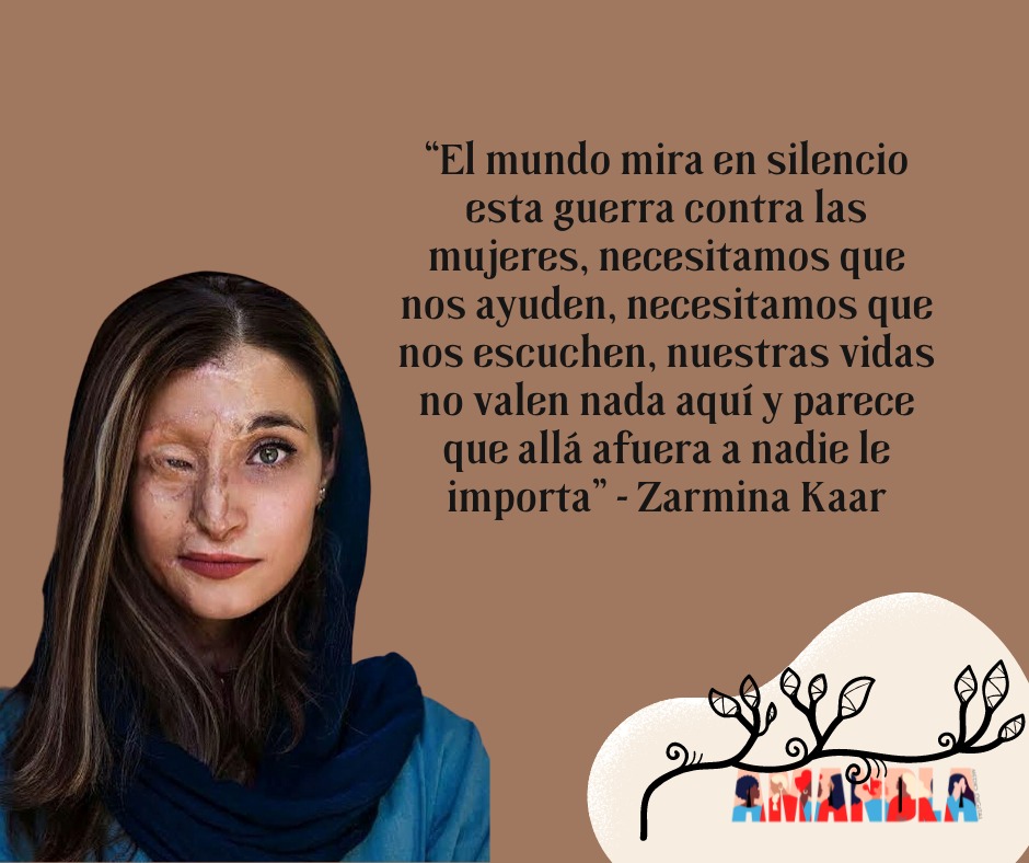 AMANDLAMedio's tweet photo. “El mundo mira en silencio esta guerra contra las mujeres, necesitamos que nos ayuden, necesitamos que nos escuchen, nuestras vidas no valen nada aquí y parece que allá afuera a nadie le importa” - Zarmina Kaar

#LunesFeminista  #afganistan #sosafganistan
#womenafganistan https://t.co/9Ni8l1l4EG