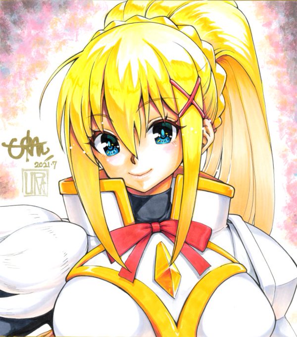 今日の色紙331日目
このすばのダクネスです。

#描いた色紙なるべく毎日アップする
#コピック #アナログ絵 #このすば #ダクネス 