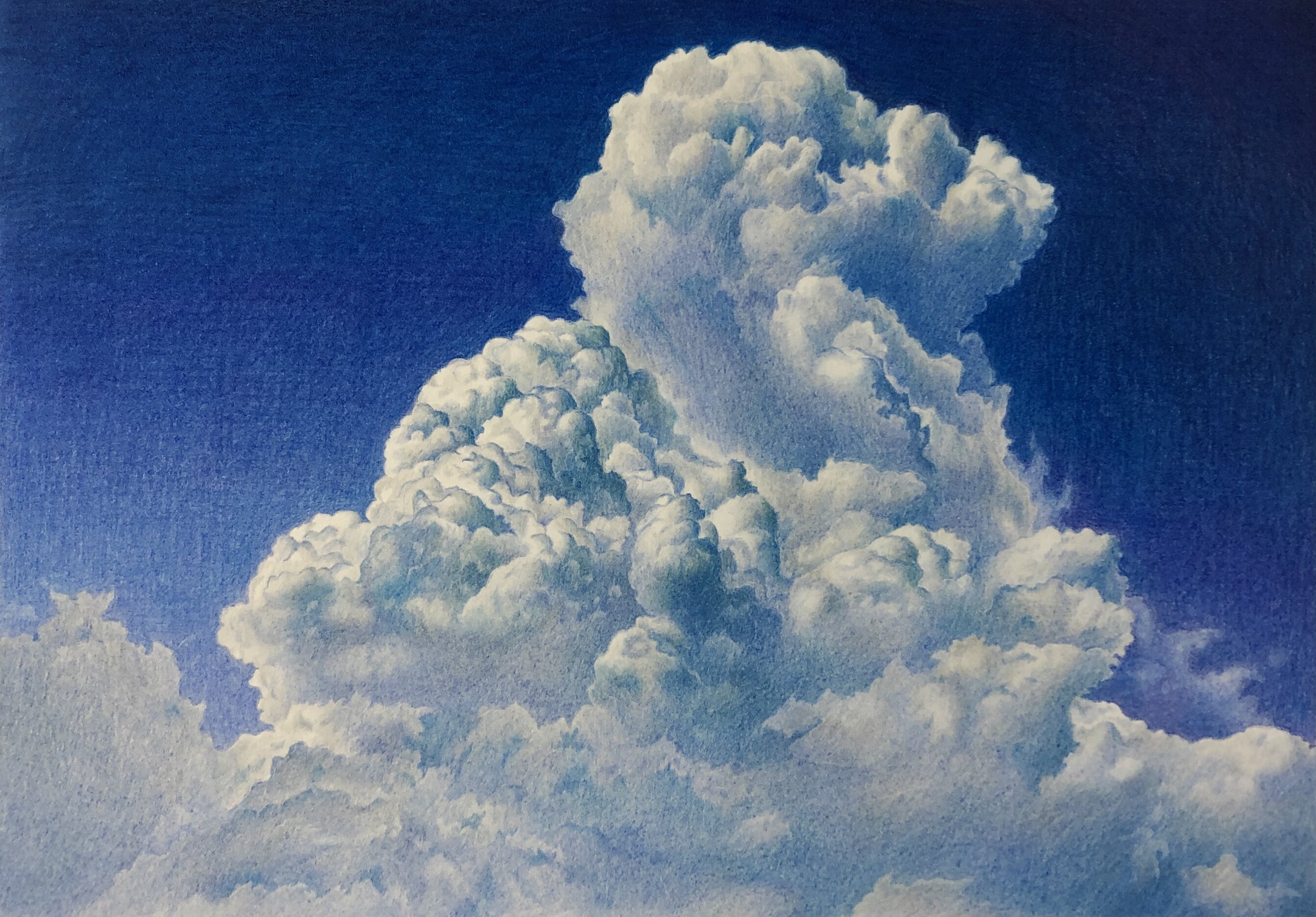空」を描こう〜後半・水彩色鉛筆編〜 - どこでも絵画教室＜無料