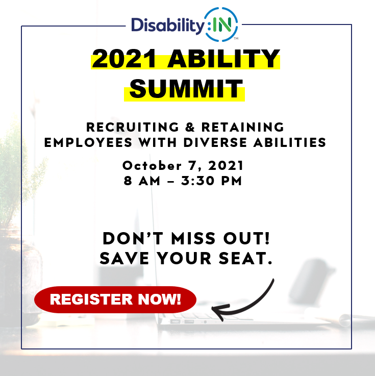 At the 2021 Ability Summit, you will learn how to recruit and retain employees with diverse abilities! #Disability #Inclusion #DEI #DiversityandInclusion 
buff.ly/3iDh5PN
