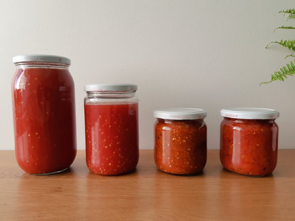 Tanıştırayım kışlık domates sosu domates suyu lütenitsa ve özel domates sosu