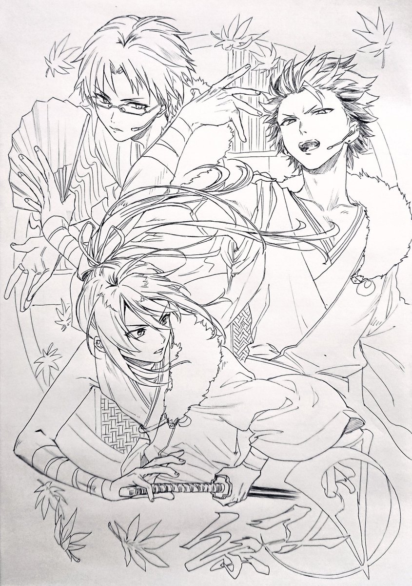 ランダム祭政で-斬-聴いたらテンションぶち上がってウオオオてなって描いた の絵 