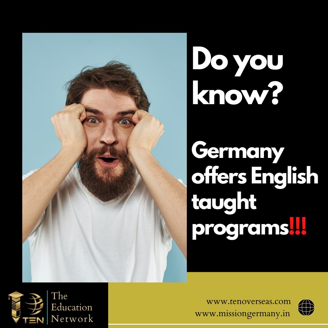 GermanyMission's tweet photo. #germany is offering English taught programs in almost all the streams!!! What are you waiting for? Visit https://t.co/ShD4unx2xL for more info.
#Doctors #btech #mba #mbbs #neetmds https://t.co/wRUg6vb1nu
