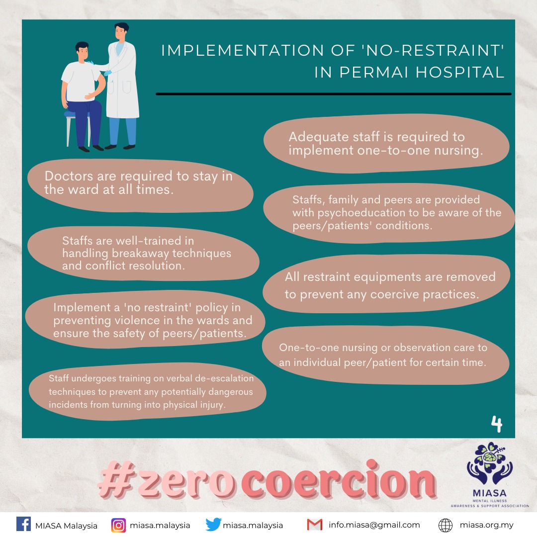 MIASAMalaysia's tweet photo. We would like to hear from you! 

Building up to our #zerocoercion campaign, we would like to compile stories and experiences from those that have gone through any types of forced treatment be it forced admissions to hospitals and mental institutions, taking medication, https://t.co/07GT5UrNP0