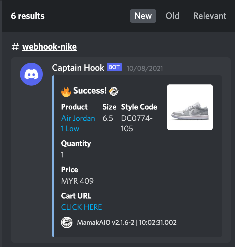 last week was chill,today i was sleeping when they dropped,niceeee

bot:<a href="/Mamak_AIO/">MamakAIO</a> 
proxies:<a href="/IPRoyal_proxies/">IPRoyal</a> @JupiterProxies 
homies:homies : <a href="/limit1844/">limit_ on dc</a> <a href="/cklchongzzz/">CKL</a> <a href="/Henrychai_11/">NOOB DOGGIE</a> <a href="/ford_ford_07/">ford_ford</a> <a href="/rin6110_/">rin</a> <a href="/mikegor52933/">Dun</a> <a href="/monitorbypass/">shawn</a> <a href="/Ez_Cook_ALL/">Ez</a> @WayneLai2218 @stevenwithavi