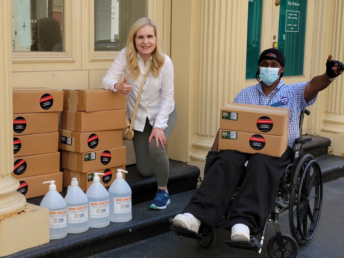 CutRedTape4Hero's tweet photo. Cut Red Tape 4 Heroes gave @NationalAction Disabilities Committee 600 bottles of 2 oz hand sanitizer and 4 gallons of hand sanitizer this past week. https://t.co/5EqO9UtB1O