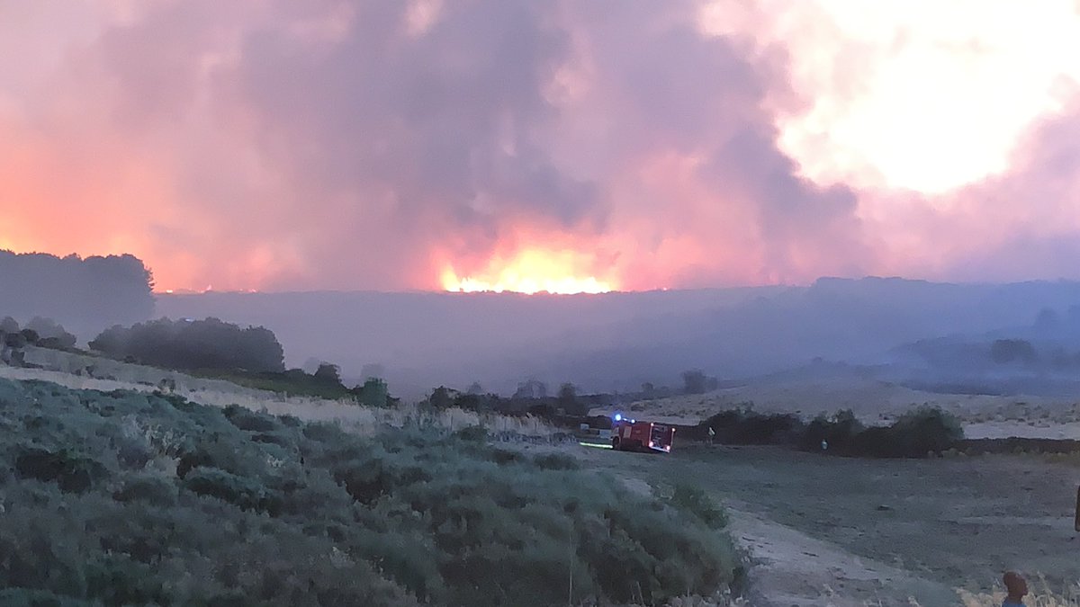 diario_de_avila's tweet photo. La Junta habla ya de un perímetro de 70-80 kilómetros del incendio de Navalacruz y una superficie quemada de más de 12.000 ha a la espera de un cálculo final ajustado. "Hay zonas en el interior del perímetro que no se han quemado"
https://t.co/Xd7jS0U7dP
#Ávila #IFNavalacruz https://t.co/uxXHz8GlOm