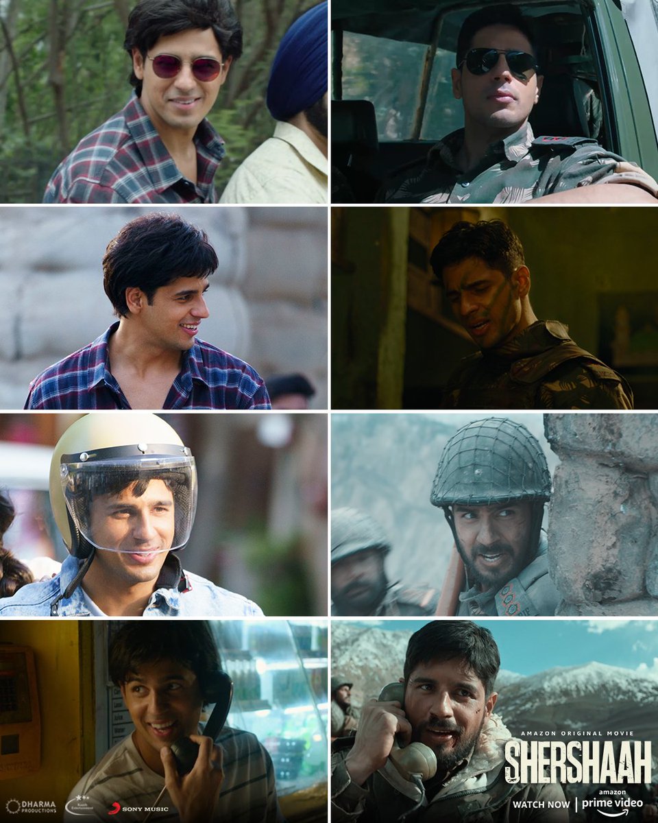 DharmaMovies's tweet photo. Just a Sid-heart Malhotra appreciation post❤️

Watch #ShershaahOnPrime out now, only on @primevideoin. https://t.co/zDPd8u49Eq