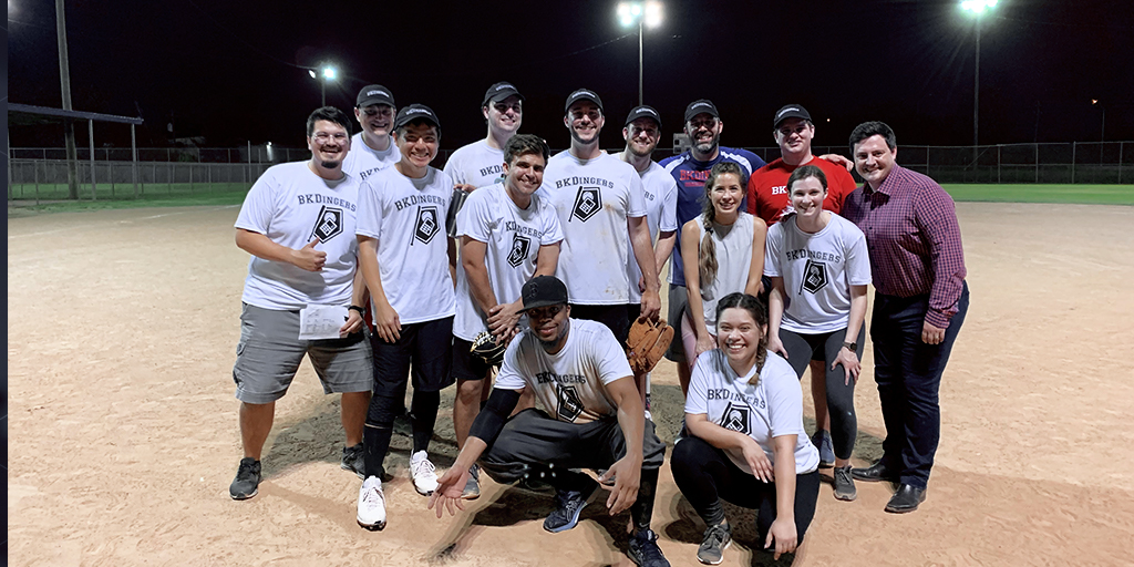ForvisMazarsUS's tweet photo. Our BKDers in Houston showcase their #BKDPRIDE in the office and on the field. This team of #TrustedAdvisors may be able to hit a home run, but they’re just as dedicated to providing Unmatched Client Service. https://t.co/VvSw97m8Vq