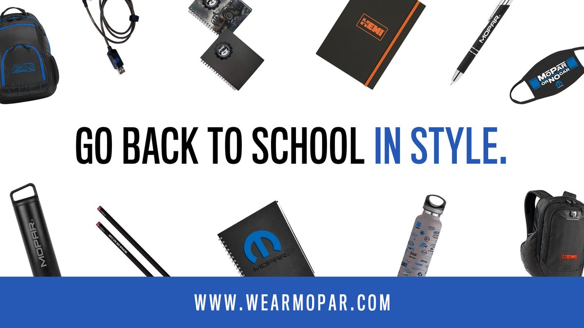 OfficialMOPAR's tweet image. New school year + Fresh Mopar® gear = Strong first impression. bit.ly/3xcnmGe 

#Math101 #BackToSchool