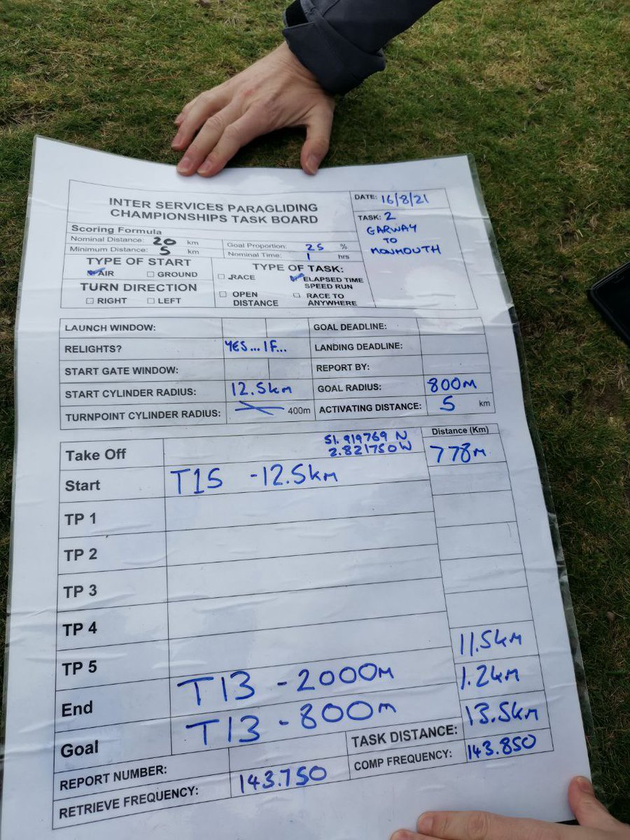 UKAFHangPara's tweet photo. Task 2 of the Inter Service Paragliding Championships has been declared.  Live tracking is available to view here https://t.co/tiFWlFBPeH #FlySafe #FlyHigh https://t.co/cq8tNvjo0w