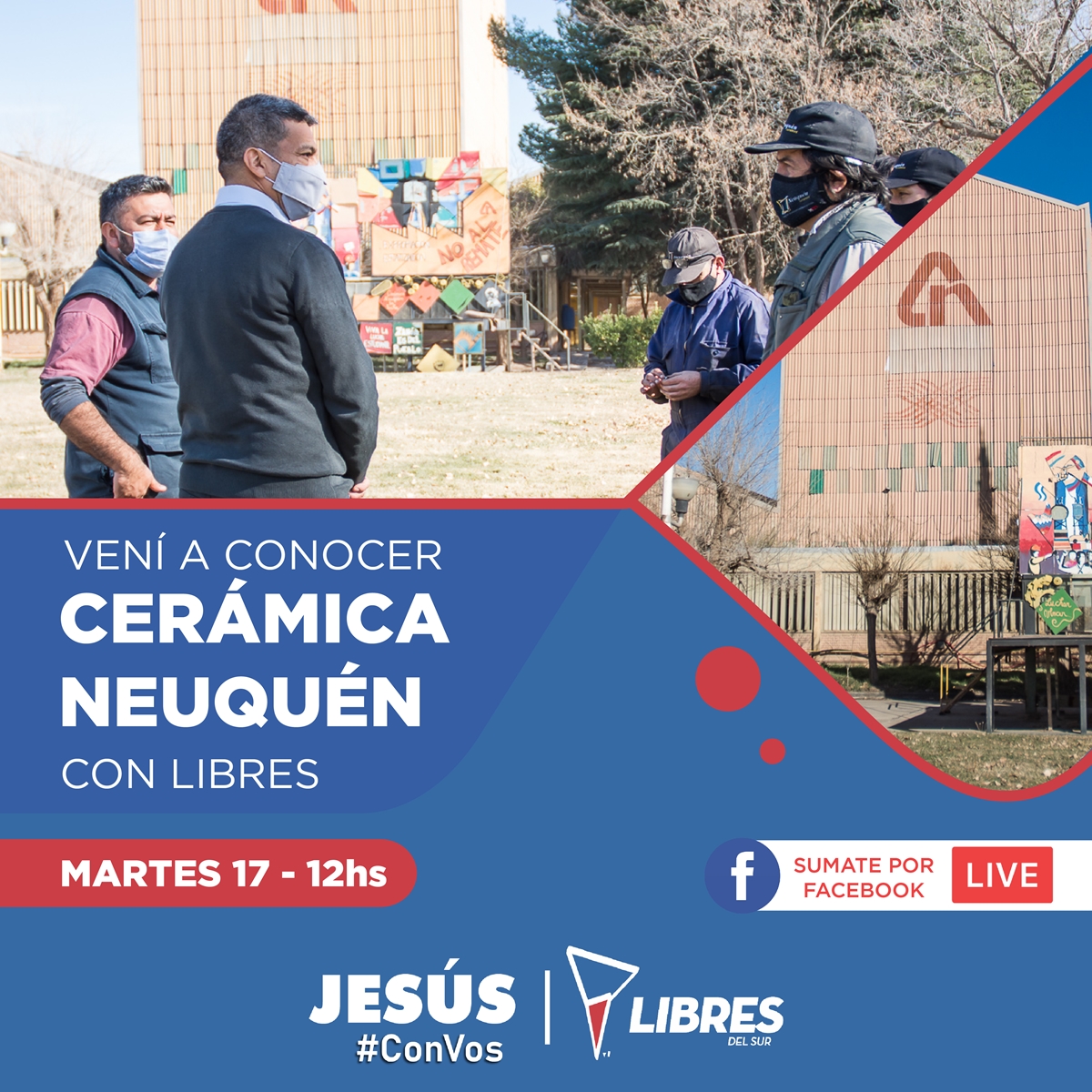 jesusescobarnqn's tweet photo. 👉 Vení a conocer EL TRABAJO Y LA PRODUCCIÓN de Cerámica Neuquén. Nos encontramos en la puerta de la fábrica, en Parque Industrial.
➡ Si no podes seguí la recorrida por Facebook Live. https://t.co/ihpwLAuVmB