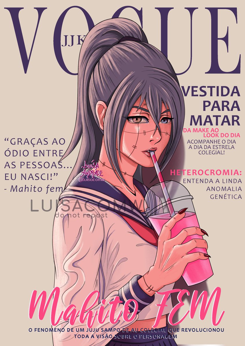 luisacomw's tweet photo. Mahito fem capa da Vogue JJK, as she should!
 
#JujutsuKaisen #Mahito #JJK https://t.co/7xjvdmc310