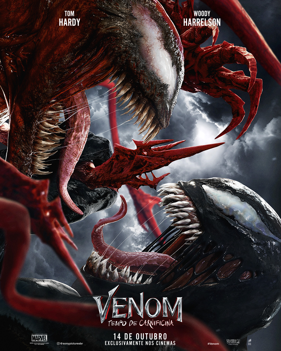 Sony Pictures Brasil ٹوئٹر پر: "#Venom vs. #Carnificina. O grande encontro  começa em 14 de outubro, exclusivamente nos cinemas. #Venom: Tempo de  Carnificina… https://t.co/yiFNOJUbYn"