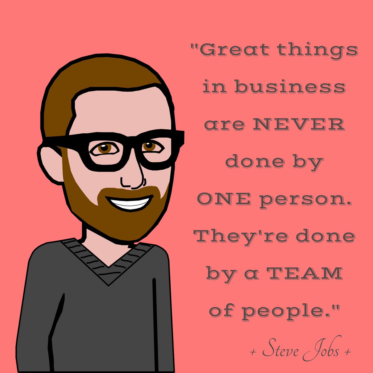 kubobizsolution's tweet photo. We love this quote from one of the greatest minds, Steve Jobs. Teams are valuable component to grow your business.  

To further understand what we can do for your business, feel free to send us a message to set up further discussions.  We don't charge for inquiries. https://t.co/D2p58HBmH6