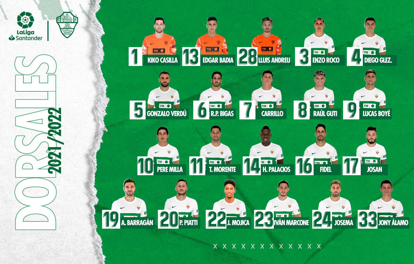 Plantilla del elche cf