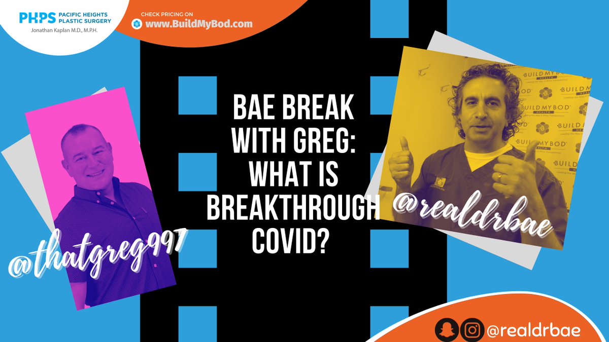 Bae Break with Greg from <a href="/997now/">997NOW</a> discussing #breakthroughcovid --&gt;  pacificheightsplasticsurgery.com/breakthrough-c…