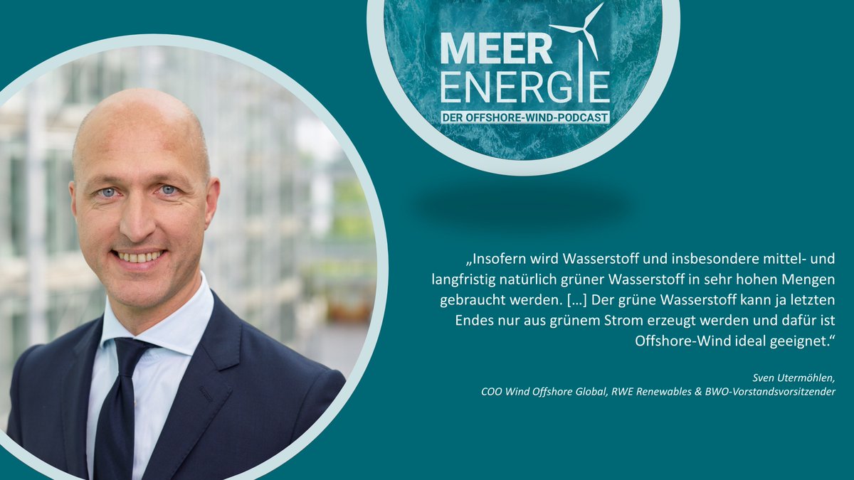 Wo &amp; wie wird eigentlich grüner #Wasserstoff hergestellt? Wie kann dieser bei der #Dekarbonisierung helfen? Und was haben #Offshore-#Windparks damit zu tun?🤓🌊Darüber sprechen <a href="/StefanKaufmann/">Stefan Kaufmann</a> &amp; Sven Utermöhlen im #Podcast #MeerEnergie👇
bit.ly/3iLF3Zf @BMBF_Bund <a href="/RWE_AG/">RWE AG</a>