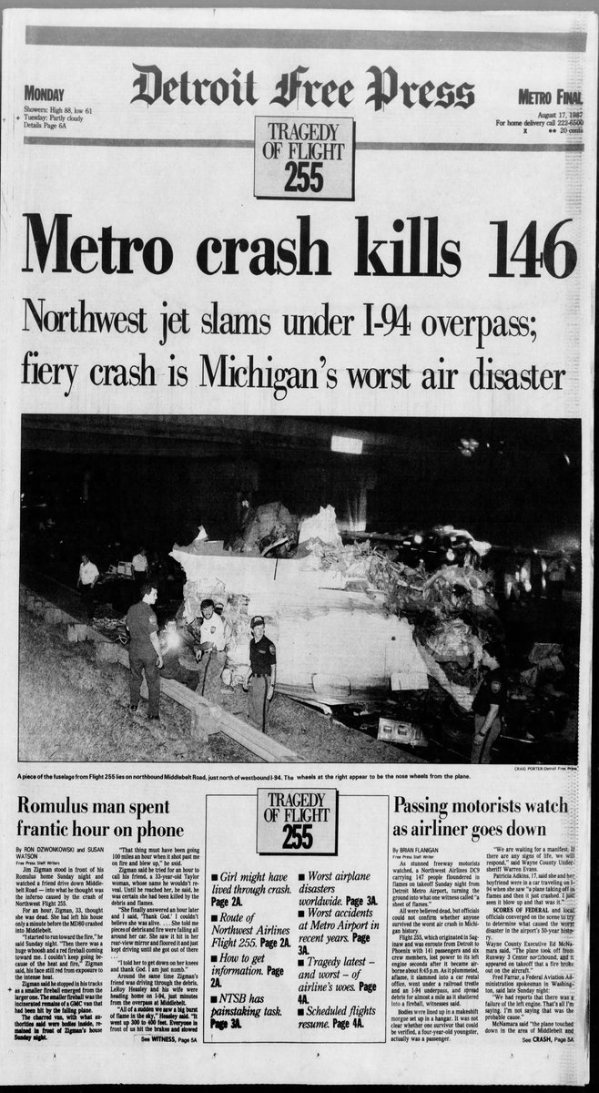 Northwest Airlines Flight 255 Flight Path