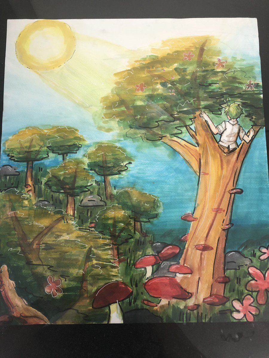 Every summer has a story….  

Senior art student Ashley.
#floydcoschools #phsarts #pepperellpride