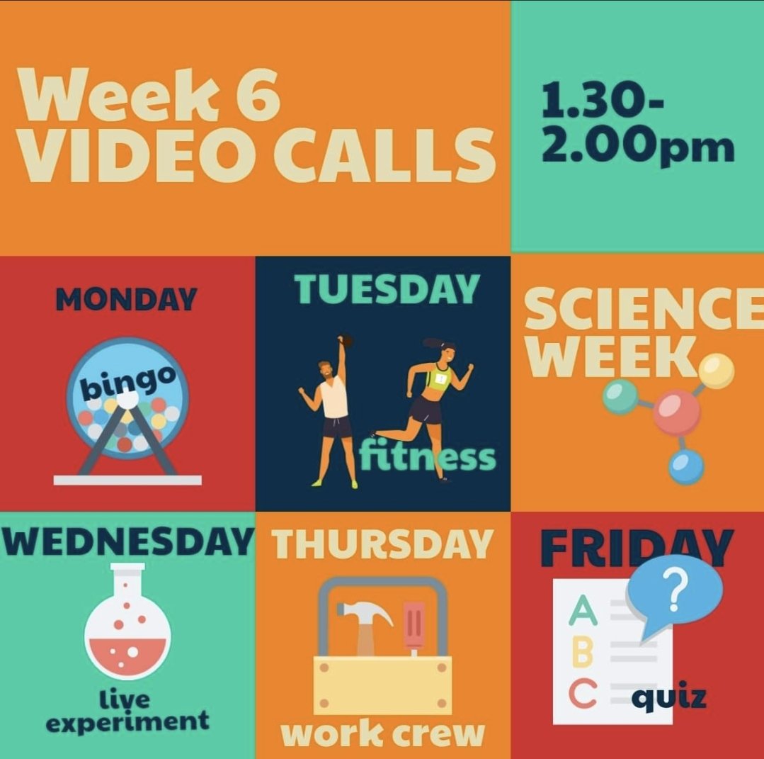 Week 6 online catch up timetable links will be sent out via text message ✏📚💻