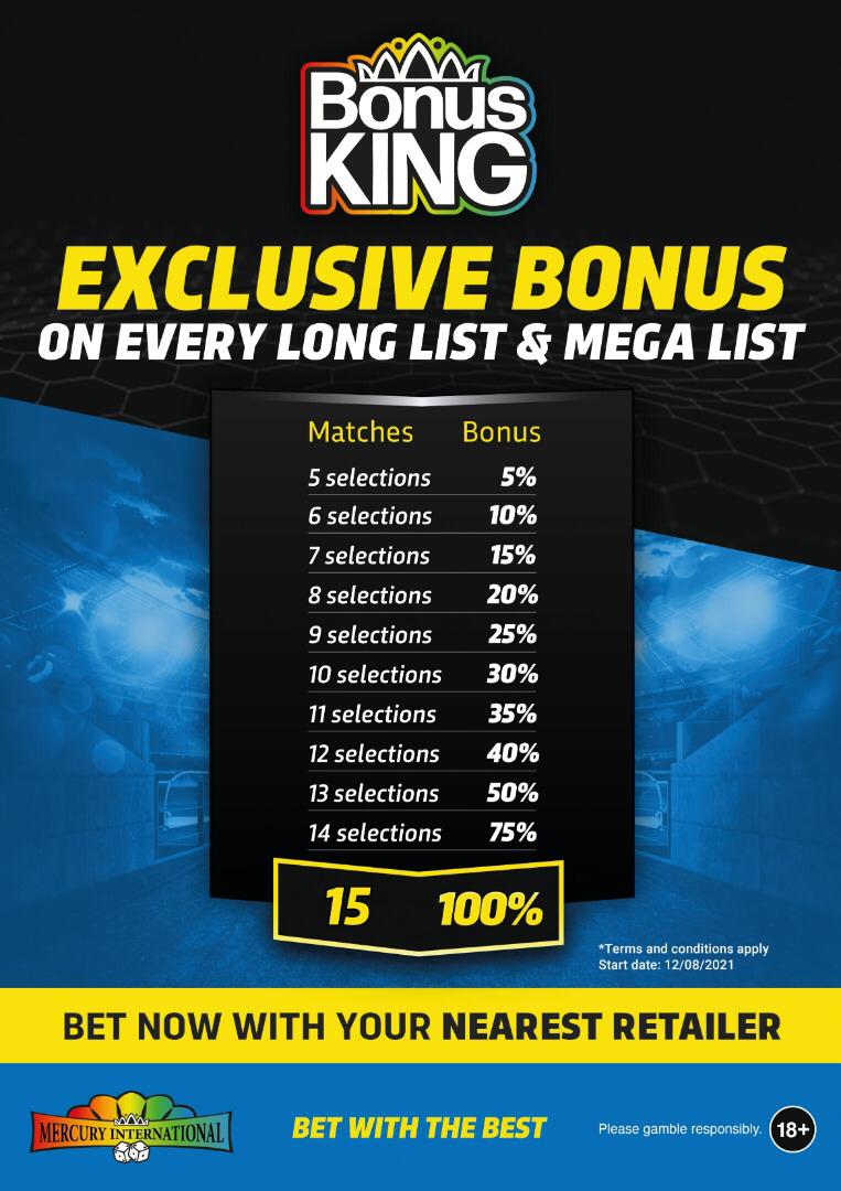 betatmercurysl's tweet photo. Did you experienced the excitement?
You better do now because it is #Exclusive & it is the biggest football #BonusOffers from
#BonusKing
It's the #MercuryInternational #ExclusiveFootballBONUS on every #LongList & #MegaList winnings from 5% to 100%
Enjoy our #100% Bonus https://t.co/lzuMwUbXM5