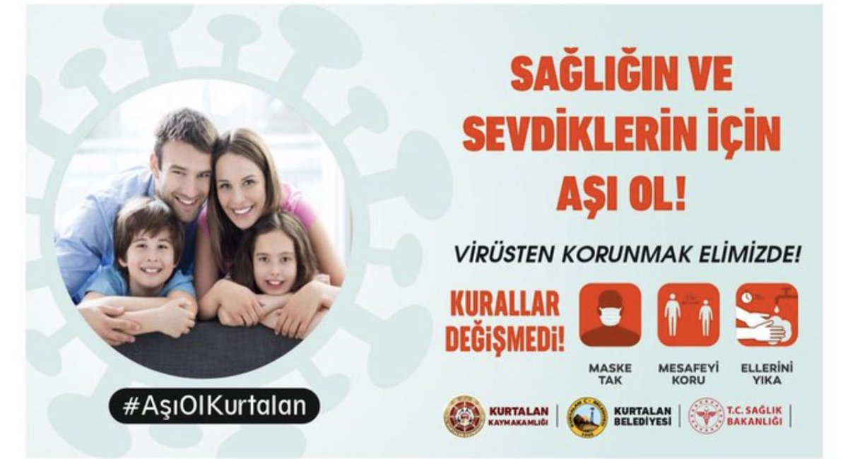 Sağlığın ve sevdiklerin için aşı ol.
#kurtalan #aşı #pandemi 
<a href="/SiirtValiligi/">Siirt Valiliği</a> <a href="/TC_icisleri/">T.C. İçişleri Bakanlığı</a>