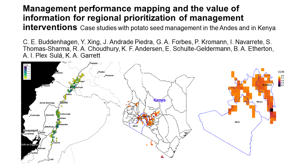 Where to prioritize activities to scale up use of a good technology, like protecting seed health?  Analysis by @CEBuddenhagen Y. Xing <a href="/jandrade2221/">Jorge Andrade-Piedra</a> <a href="/isranavarrete_/">Israel Navarrete</a> <a href="/rob_choudhury/">Robin Choudhury 🐀</a> <a href="/KelseyFAndersen/">Kelsey Andersen Onofre</a> @Berea_Etherton <a href="/PlexAaron/">Aaron Plex</a> &amp; team
Link (soon open access) apsjournals.apsnet.org/doi/10.1094/PH…