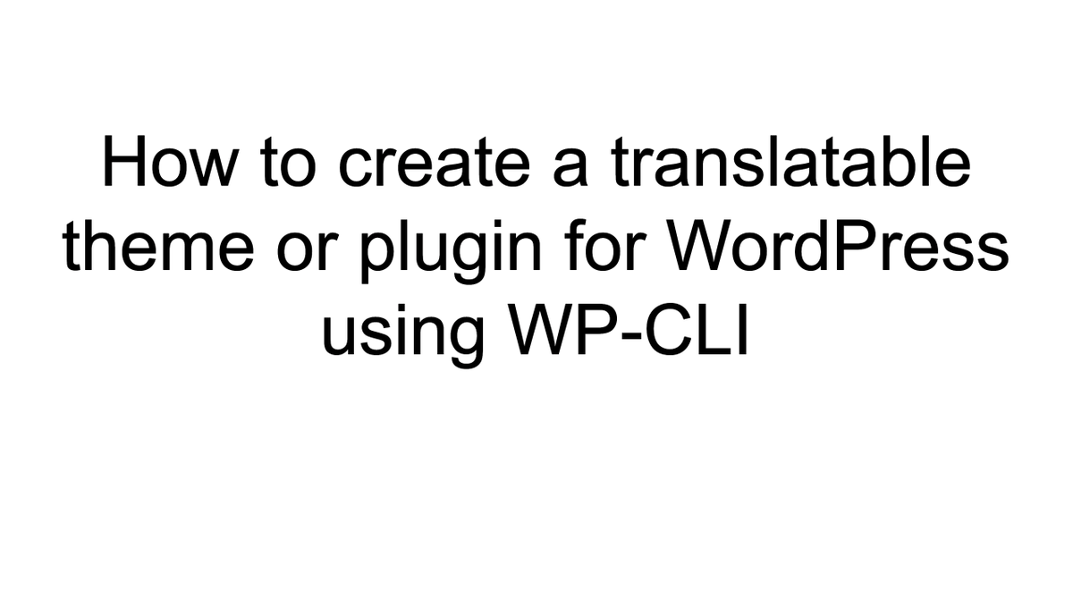 AppSaloon's tweet photo. Did you know WP-CLI has a command to generate translation template (.pot) files? @cedriekvos demonstrated how to use this during his #KnowledgeSharing about translating #WordPress  themes and plugins.
#translations #i18n https://t.co/EZn41CrMjn