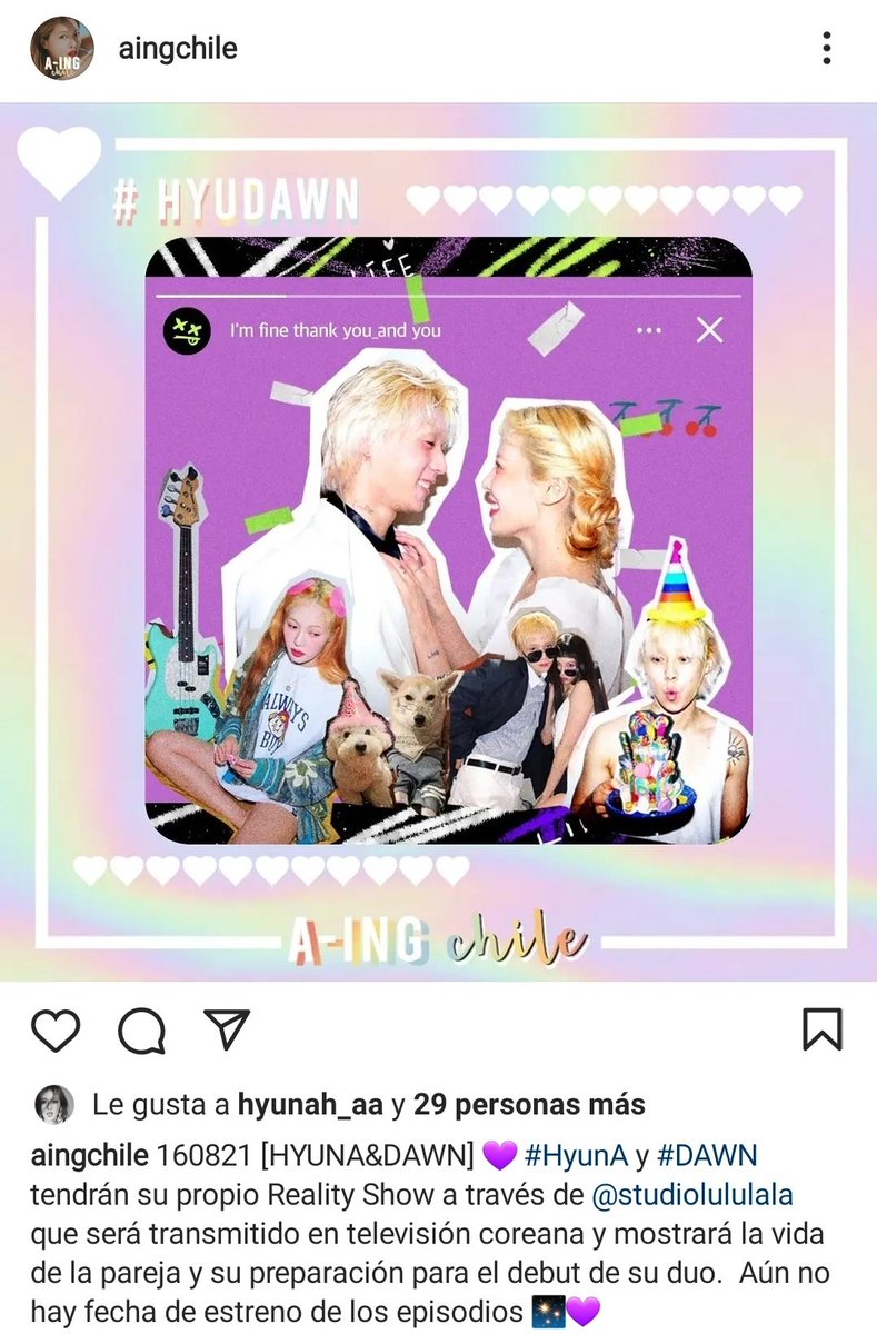 AingChile's tweet photo. "Le gusta a hyunah_aa" 😭✨💜 https://t.co/gmIPZsYcP1