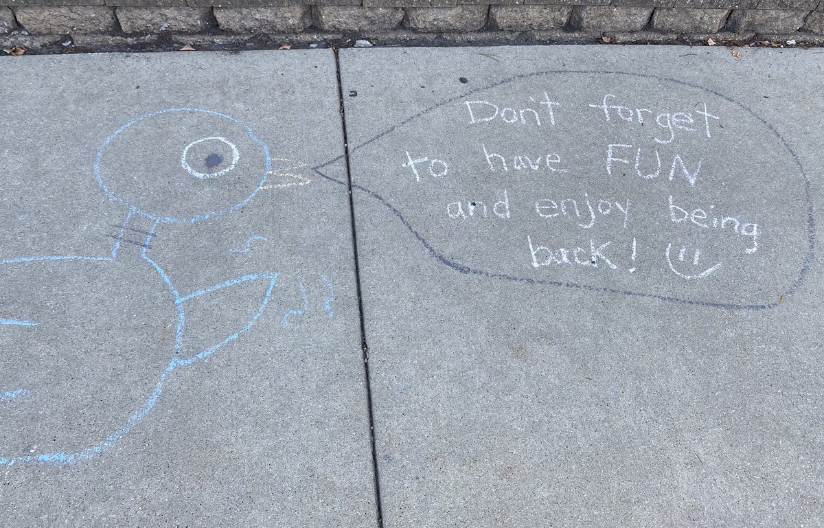 D54schools's tweet photo. Positive messages and enthusiastic staff members welcomed @StevensonSmiles students to the first day of the 2021-22 school year this morning. #54FirstDay #54Back2Best https://t.co/GvyIhS9HDZ