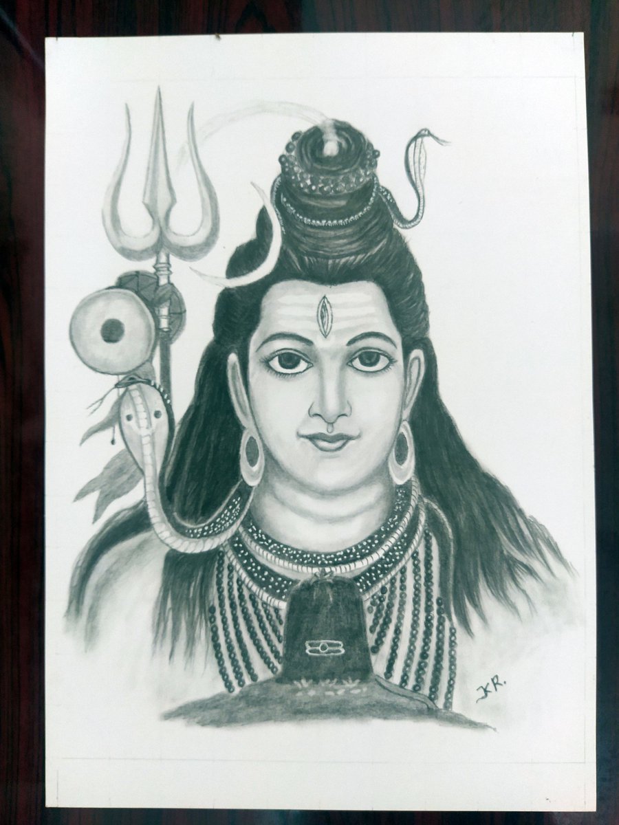 slowly Lord bholenath pencildrawing/Bholenath drawing/mahashivratri  pencildrawing - YouTube