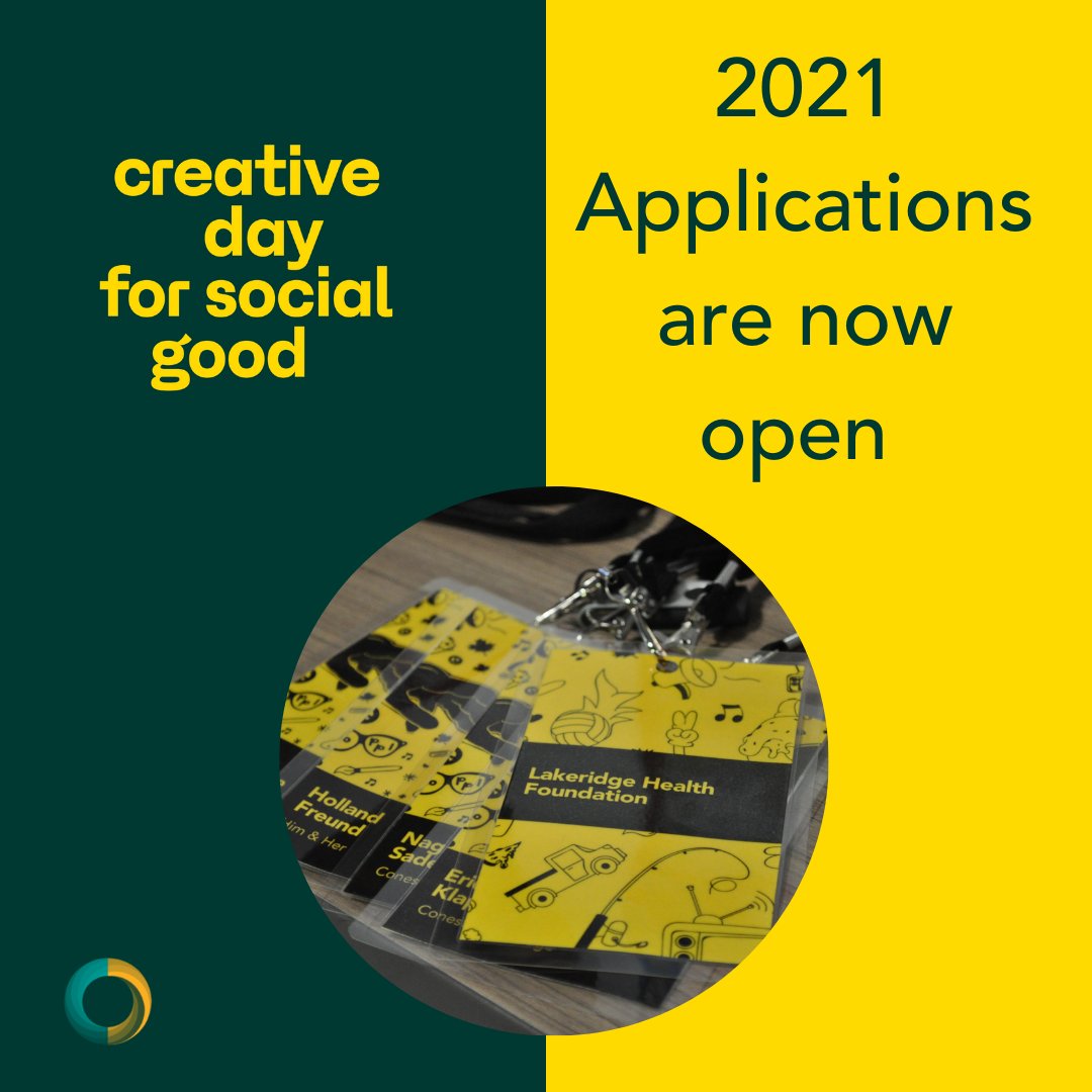 capacitycanada's tweet photo. #CD4SG is where creativity meets goodwill! Applications are open until August 31st! Don't miss out on your chance to be part of #CD4SG 2021!
.
#online #applications #2weeks #design #students #prstudents #professionals #community #nonprofit #conestoga #event #impact #socialgood https://t.co/YeLmKRLmXe