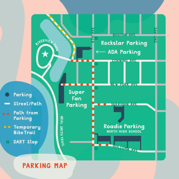 Mark your calendars for a new music festival in #DSMUSA: @musicriverview
DART will be providing shuttle service from festival parking to the entrance. You can also park at our Center St. garage downtown, just a 12 minute ride from the festival.
ridedart.com/riverview