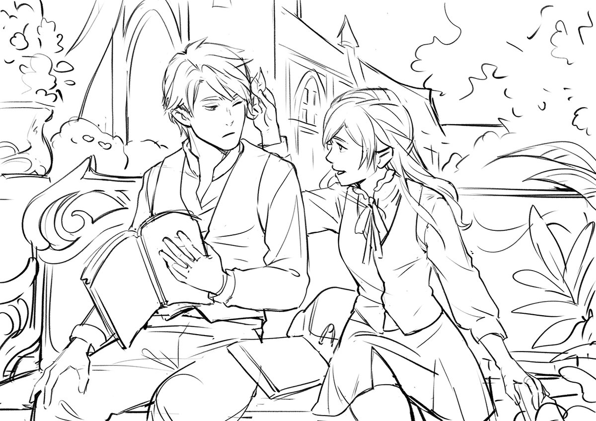 More OC sketch~

It's the perfect weather for studying outside🍃🌸 