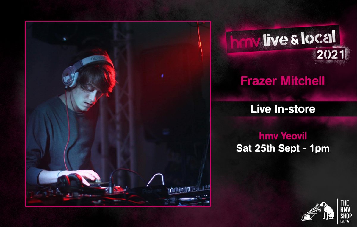 hmvYeovil's tweet photo. Announcing yet another #hmvliveandlocal event.
Next month @FrazerMBaddams will be performing tracks from his album 💿💿💿live in-store with a number of guest artists 🎤🎤🎤. Be sure not to miss this!! #yeovil @AntixMNetwork https://t.co/r33kobagaM