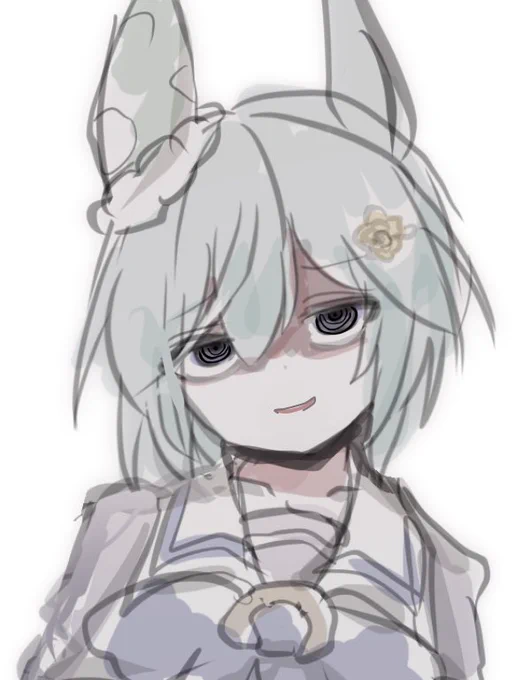 寝る前にハイライトオフなセイちゃん描いた
ジト目セイウンスカイもっと描きたい 
